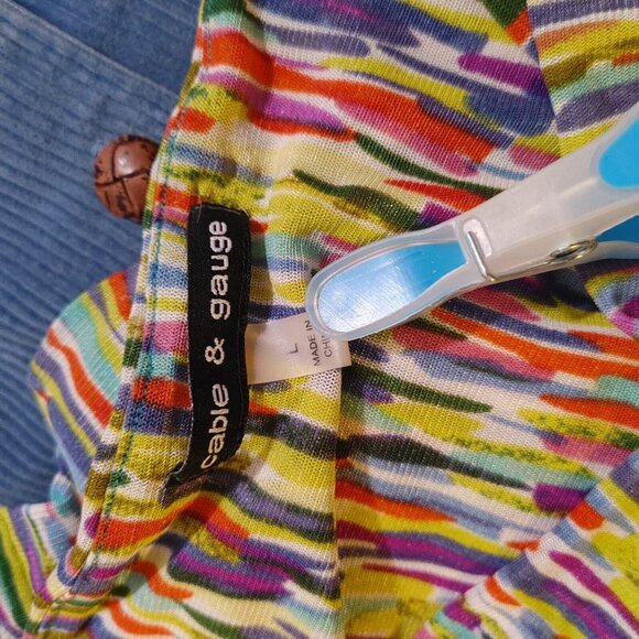 Vintage 80s L.L. Bean Blue Corduroy Skirt - Picture 5 of 14